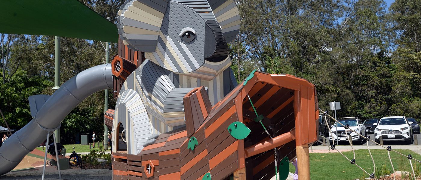 Koalas and dinosaurs come out to play