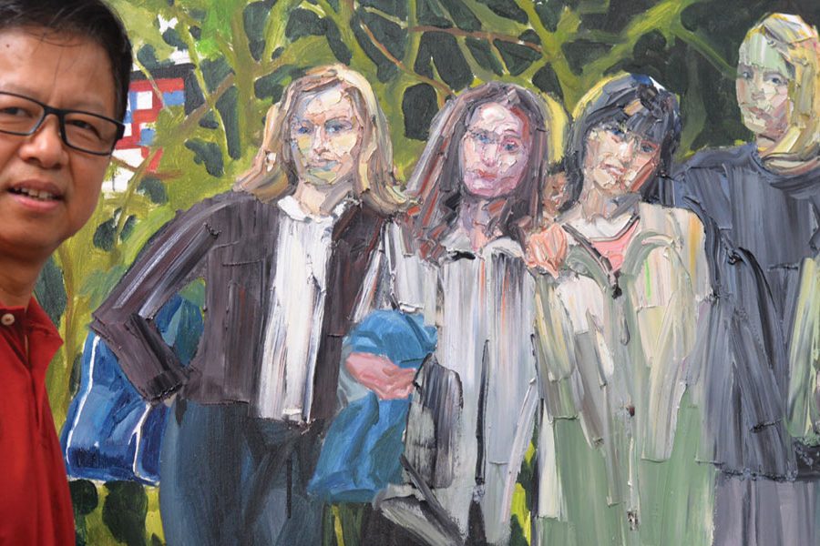 Artist shares stories behind portraits