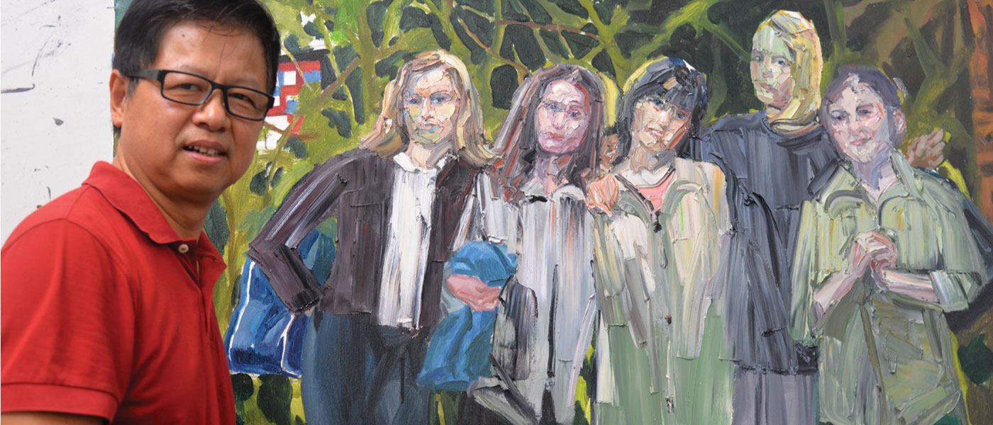 Artist shares stories behind portraits